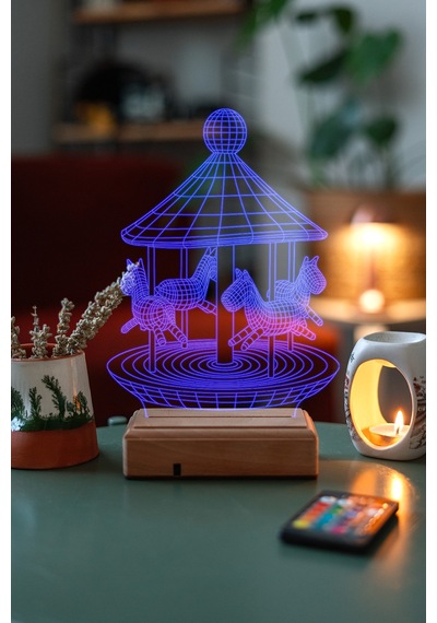 Özel Tasarım Çocuklara Hediye 3D Led Lamba Atlı Karınca