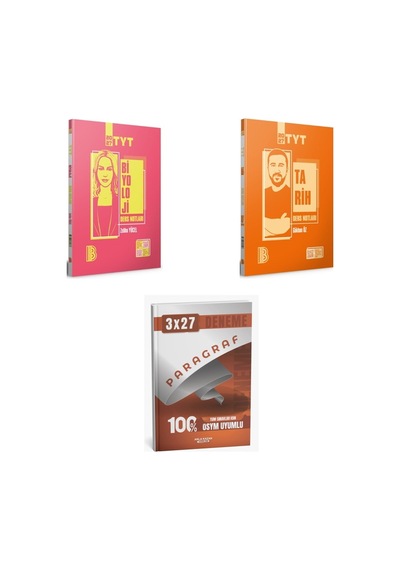 2027 2027 Benim Hocam Tyt Biyoloji + Tarih Konu + Anla Kazan Paragraf Deneme 3'lü Set