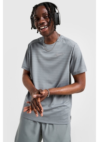 Nike Dri-fıt Miler Erkek Koşu Gri Tişört