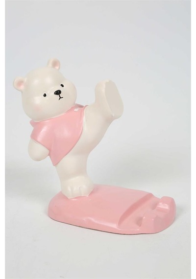 Vitale Polyester Pembe Ayı Telefon Tutucu 12x9 Cm Ak.kz0015