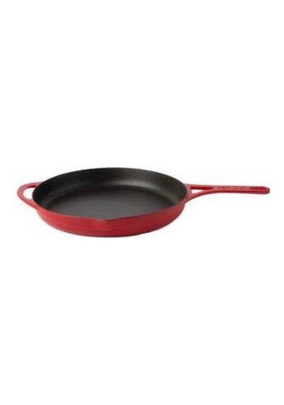 Potart 28 Cm Yuvarlak Düz Tava Parlak Kırmızı Kırmızı
