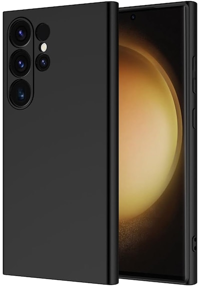 Samsung Uyumlu S25 Ultra Kılıf Silikon Lansman Ve Esnek Siyah Siyah