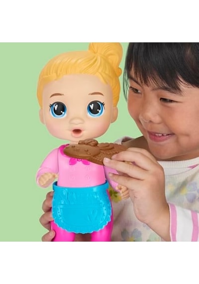 Baby Alive Baby, Hayali Yiyecek Aksesuarlı Sarı Saçlı Oyuncak Bebek, 3 Yaş Ve Üzeri Kız Ve Erkek Çocuklar İçin 26,5 Cm Boyunda Oyuncaklar 000 Açık Krem