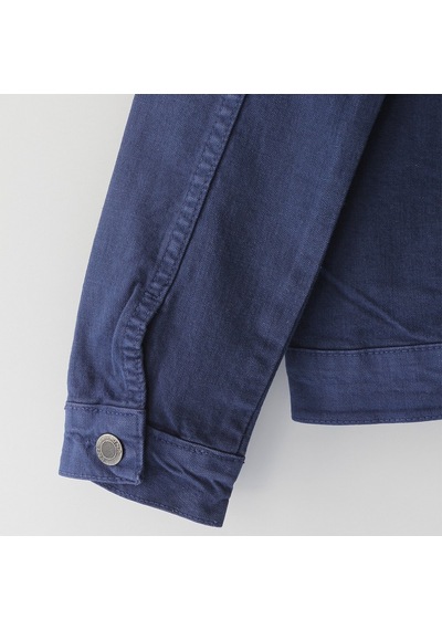Dobakids Erkek Çocuk Cep Detaylı Denim Kot Jean Ceket 5-15 Yaş Lacivert Lacivert