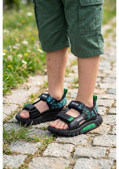 Vicco 332.f26y.179 Siyah Konan Hafif Rahat Erkek Çocuk Sandalet