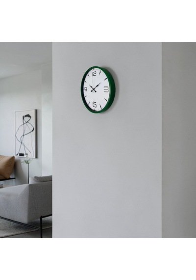Yeşil Aura 36 Cm Standart Duvar Saati Çok Renkli