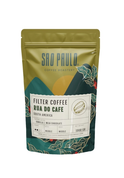 Sao Paulo Sao Poulo Rua Do Cafe Fılter Coffee 1000 Gram Filtre