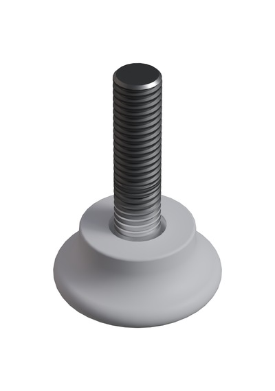 Cateksss M8x30 Düz Bingo Ayak, Pingo Ayak Çap:30 Mm Beyaz - 36 Lı Paket