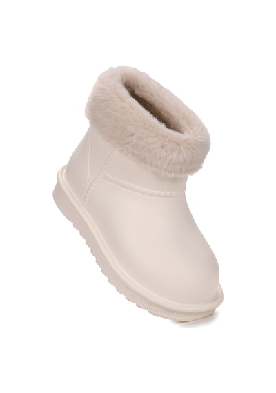 Kiko Kids Geta Su Geçirmez İçi Kürklü Kız Çocuk Eva Yağmur Kar Çizme Krem Krem