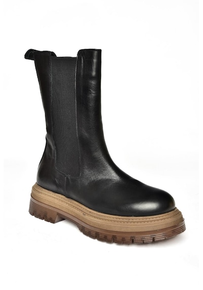 Fox Shoes R555268003 Siyah Hakiki Deri Kadın Bot Siyah-hakiki Deri Siyah
