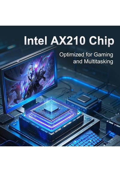 Wifi 6e Pcıe Card Intel Ax210 Chip, 5400mbps Tri-band 2.4ghz/5ghz/6ghz Bluetooth 5.3, Low Latency Wireless Adapter