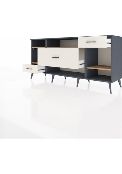 Hyperion Konsol 4 Raflı 3 Çekmeceli 176x44x83 Antrasit-çam/aytaşı Çam/aytaşı Hyperion Konsol 4 Raflı 3 Çekmeceli 176x44x83 Antrasit-çam/aytaşı Çam/aytaşı