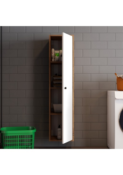 Mila Banyo Kileri Çok Amaçlı Dolap Banyo Dolabı Duvara Monte Beyaz Atlantik Çam - Beyaz Mila Banyo Kileri Çok Amaçlı Dolap Banyo Dolabı Duvara Monte Beyaz Atlantik Çam - Beyaz