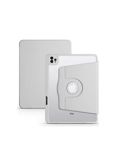 Apple Uyumlu iPad Air 11 2024 Kılıf Termik Kalem Bölmeli Dönebilen Standlı Tablet Kılıfı