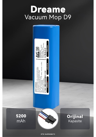 Dreame Vacuum Mop D9 5200mah Robot Süpürge Bataryası G.g
