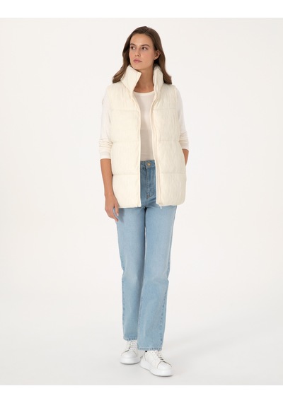 Pierre Cardin Kadın Ekru Mont Yelek 50308957-vr019 Ekru