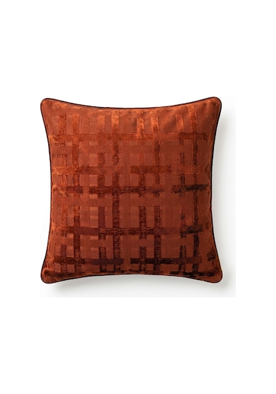 "felix" Kadife Dokulu Kırlent Kılıfları - 45x45 Kiremit