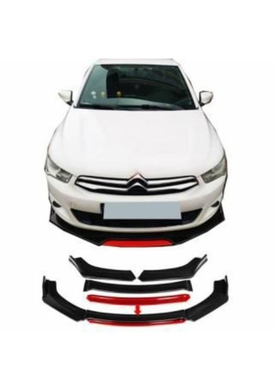 Opel Vectra 06 Uyumlu Ön Lip 4 Parça Kırmızı