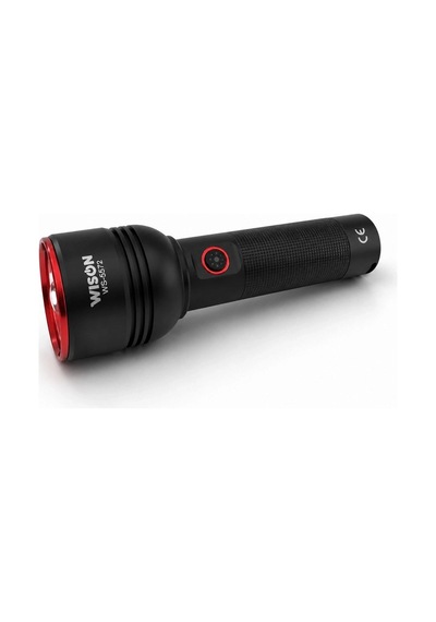 Wison Ws-5572 20watt 2000 Lümen Uzun Menzilli Usb Type-c Şarjlı El Feneri Açık Kırmızı