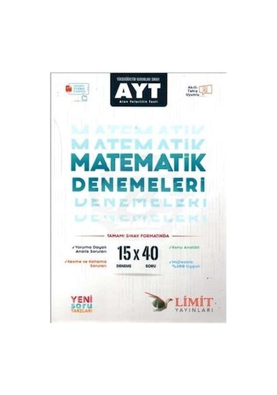 AYT Matematik 15'li Deneme  -  Sebahattin Ölmez  -  Limit Yayınları