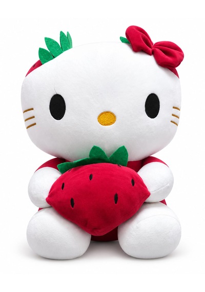 Oyuncak Hello Kitty Peluş Büyük Boy Yumuşak Sevimli Hediyelik Oyun Arkadaşı 40 Cm Kırmızı