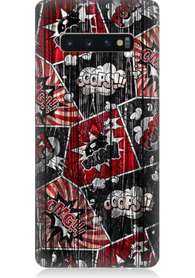 Samsung Galaxy S10 Uyumlu Ayda Kurt Desenli Silikon Kılıf