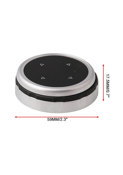 Geeroyoo Bmw F10 F20 F30 1 3 5 Serisi İçin Nbt Kontrol Düğmesi Kapak - Abs Krom Kaplama + Temperli Cam