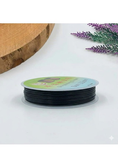 3 Adet Çiçek Ve Takı Teli 20 Yard 0,3 Mm Renk Siyah