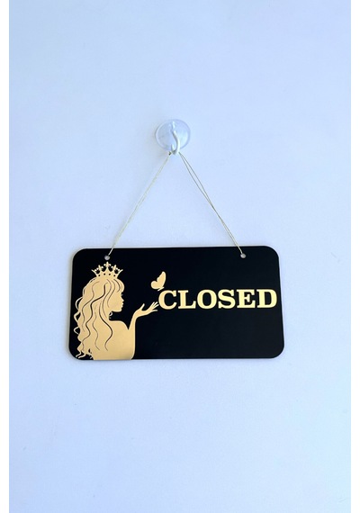 Open / Closed Kapı Tabelası Kuaför Ve Güzellik Salonları İçin Şık Tasarım