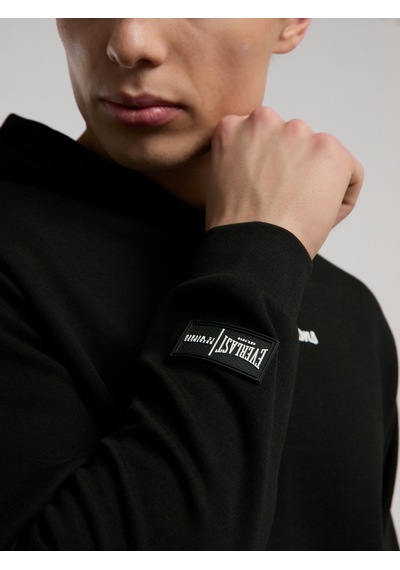 Everlast Champions Collection Siyah Erkek Kapüşonlu Sweatshirt Siyah