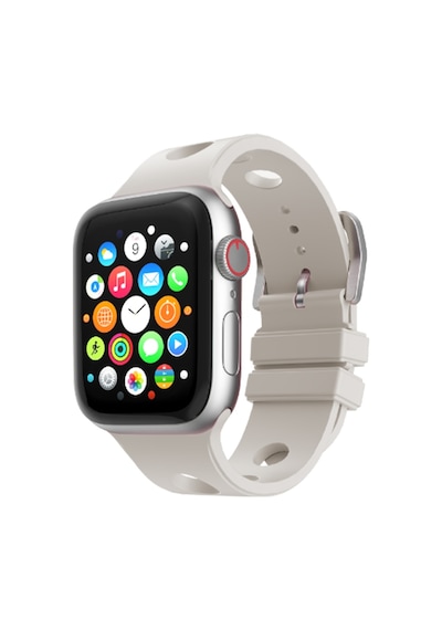 Watch 44mm Delikli Tasarım Mkst Krd-147 Silikon Kordon - Starlight