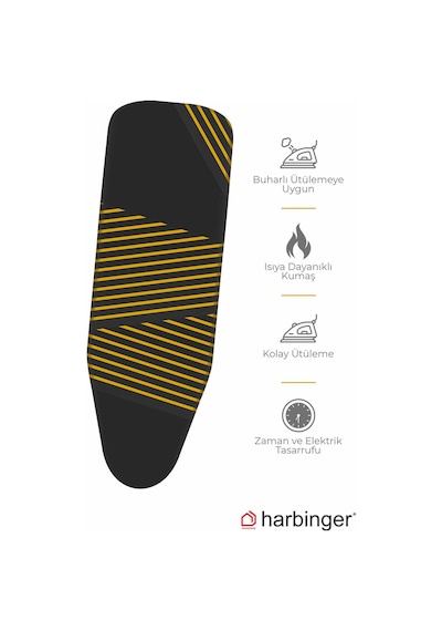 Harbinger Keçeli Isıya Dayanıklı Ütü Masası Kılıfı Sarı