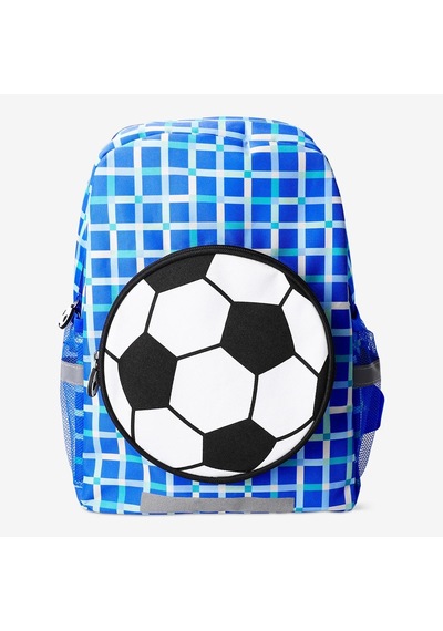 Flying Tiger Futbol Topu Detaylı Sırt Çantası Mavi