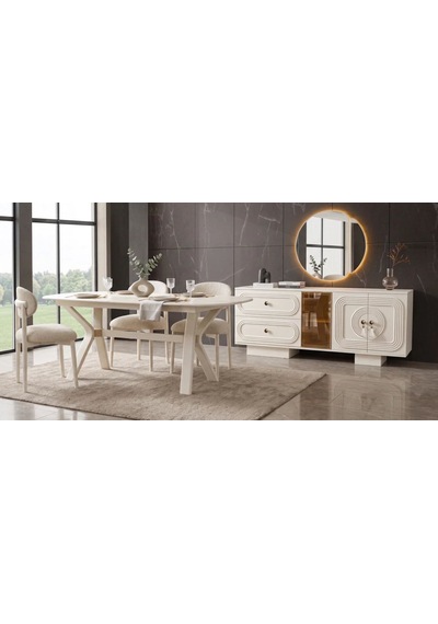 Viona Mdf Yemek Odası Takımı Aytaşı