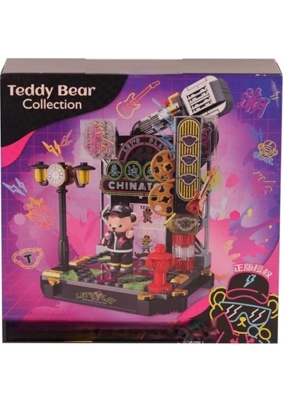 Mey İthalat P881008 Müzik Yıldızı Teddy 200 Parça Block Oyuncak