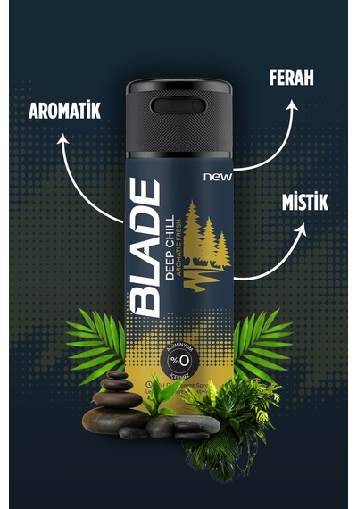 4 Adet Blade Deep Chill 150 Ml Deodorant