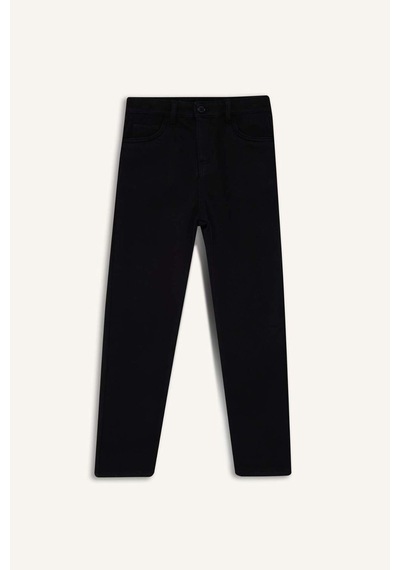 Defacto Erkek Çocuk Standart Paça Pelüş Astar Pantolon F1977a825wnbk81 Siyah-bk81