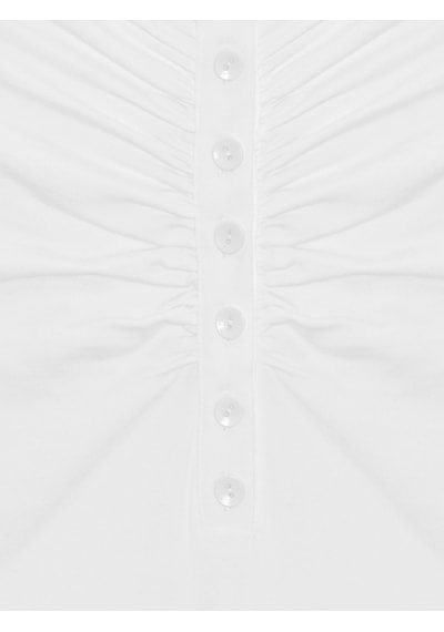 Dilvin 32661 Düğme Detaylı Bodysuit-beyaz Beyaz