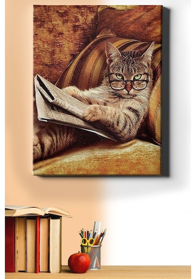 Webstyle Sayılarla Boyama Seti Kasnaklı Entel Kedi 40 X 50 Cm
