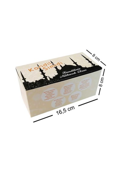 Kandil Simidi Kutusu 10Lu 8X8X16.5Cm - 100 Adet
