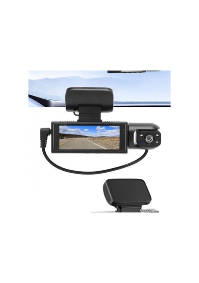 Black Box Traffic Recorder 360 Derece Dönen Hd Araç Kamerası 1296p Video Ve Fotoğraf Kayıt Cihazı