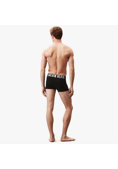 Calvin Klein Trunk 3'lü Erkek Siyah Logolu Boxer 026 000nb3608a Siyah