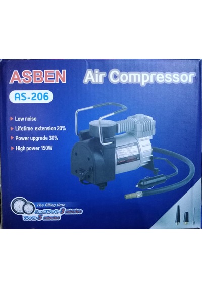 Asben Profesyonel Metal Oto Araç Çakmaklık Hava Kompresörü