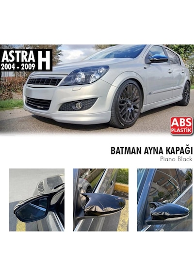 Astra H Yarasa Ayna Kapağı -2007-09 Piano Black Astra Batman Ayna
