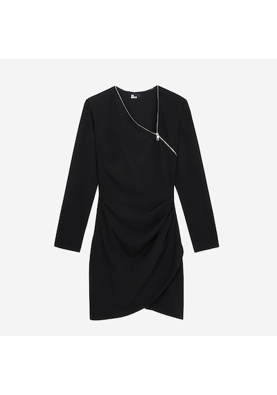 The Kooples Kadın Fermuarlı Siyah Elbise