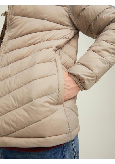 Jack & Jones Jjehero Puffer Hood Noos Erkek Bej Mont - 12211785