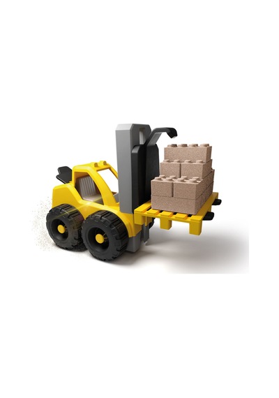 Art Craft Forklift Operatörü Oyun Kumu Seti 750 Gr Kinetik Kum İnşaat Oyuncak İş Makinesi 3+ Yaş