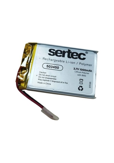 Sertec 503450 3.7v 1000 Mah Li-polymer Pil Devreli/1.5a Evimdeyokyok