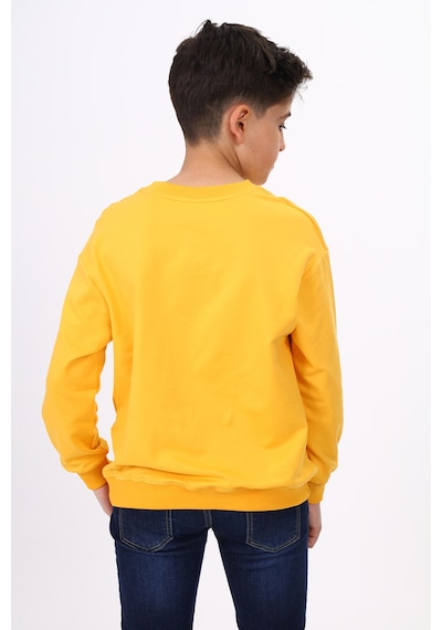 Toontoy Erkek Çocuk Baskılı Sweatshirt Hardal