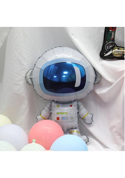 Uzay Konsepti 2 Yaş Doğum Günü Parti Kutlama Seti  Astronot, Ufo Ve Uzay Gemisi Folyo Balon Set